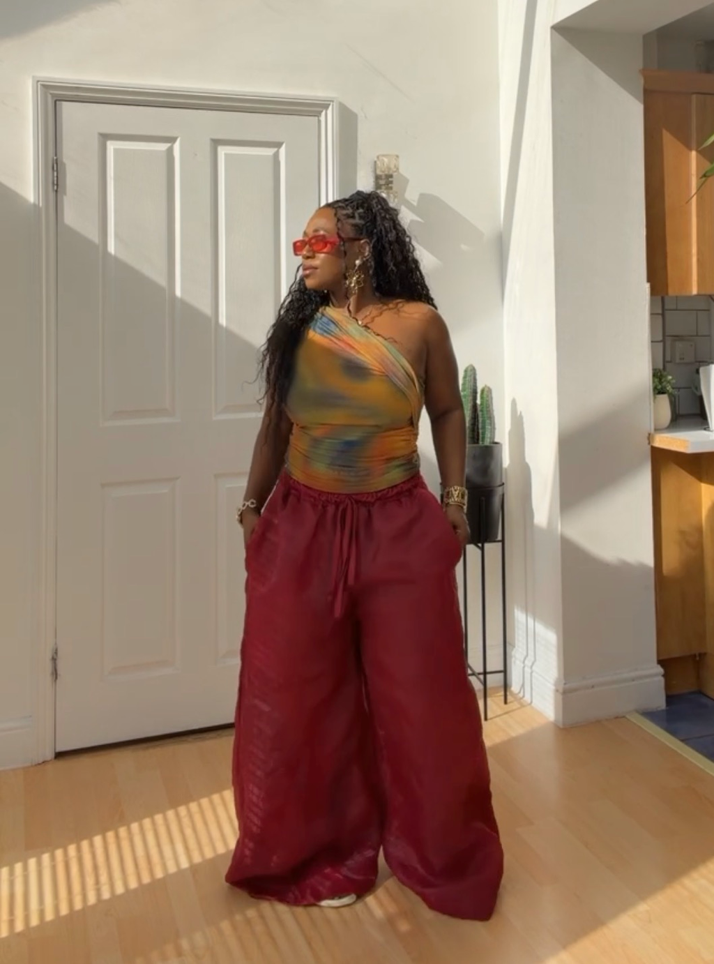 Chiffon Palazzo Pants